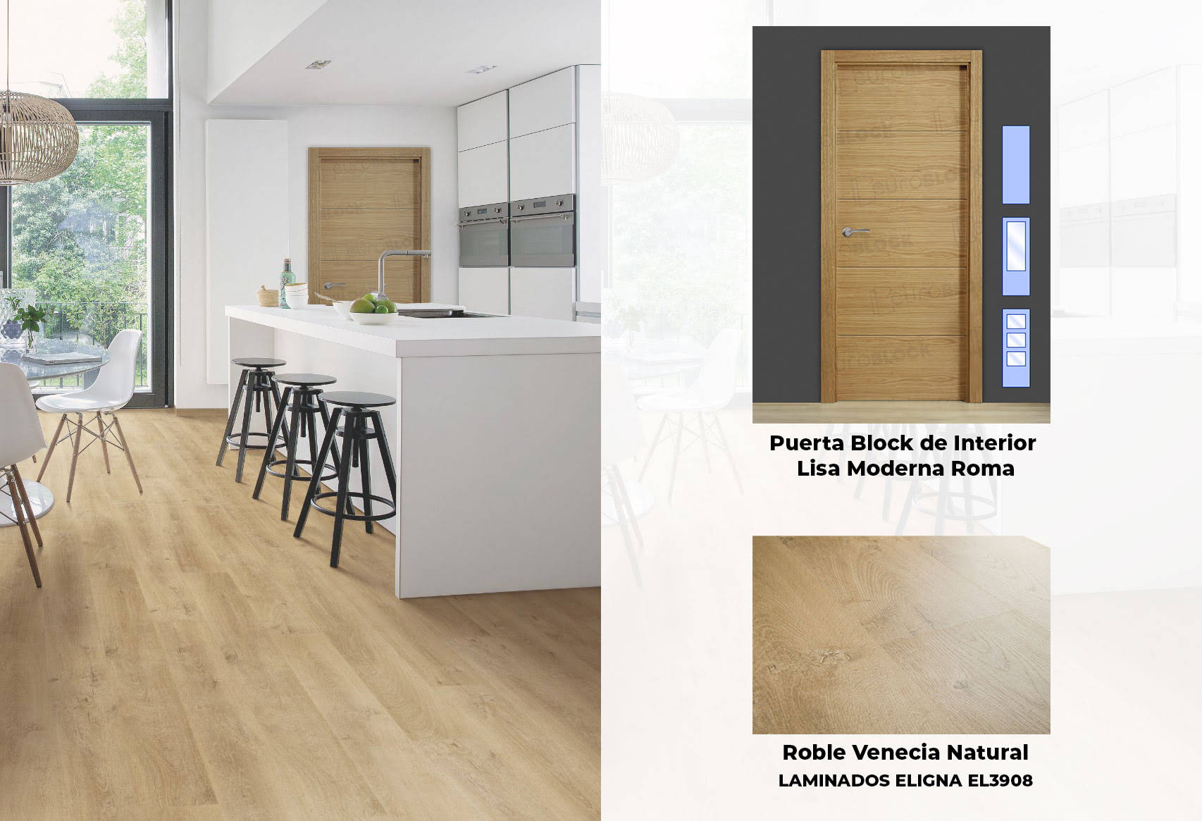 Puertas Roma y Suelo Venecia Natural