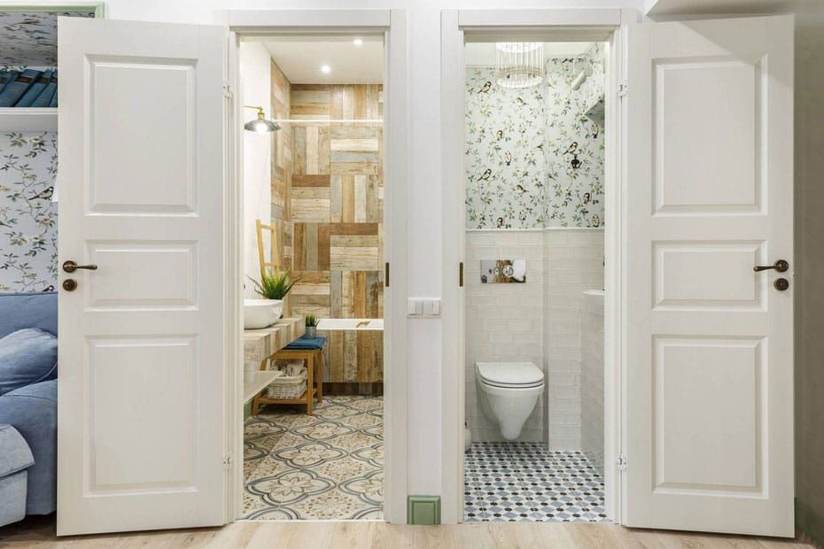 Puertas de Baño de Madera