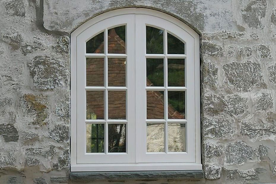 Ventanas curvas, en arco, coloniales y clásicas de madera