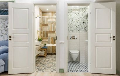 Puertas de Baño de Madera