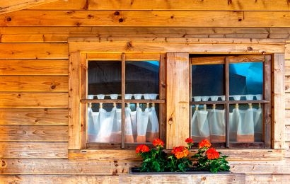 Ventanas de madera de iroko