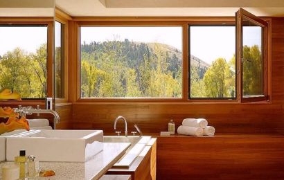 Ventanas de madera para baño