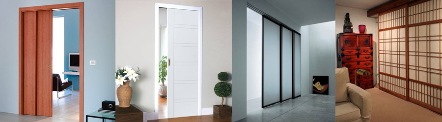 Puertas correderas empotradas, estilos y acabados