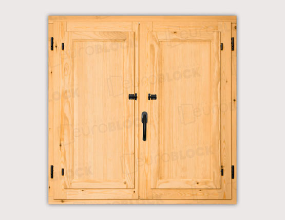 Ventana ciega de madera
