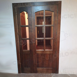 Puertas rústicas de dos hojas
