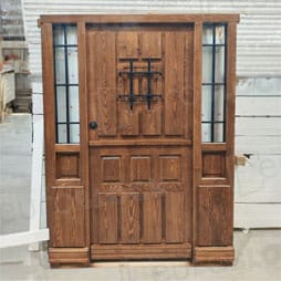 Puertas Exterior con Cristal y Reja