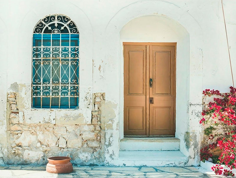 Puertas de exterior de madera de doble hoja
