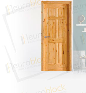 Puertas de interior en Block rústicas de madera