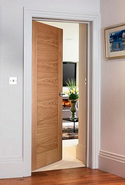 Puertas de interior lisas modernas de madera