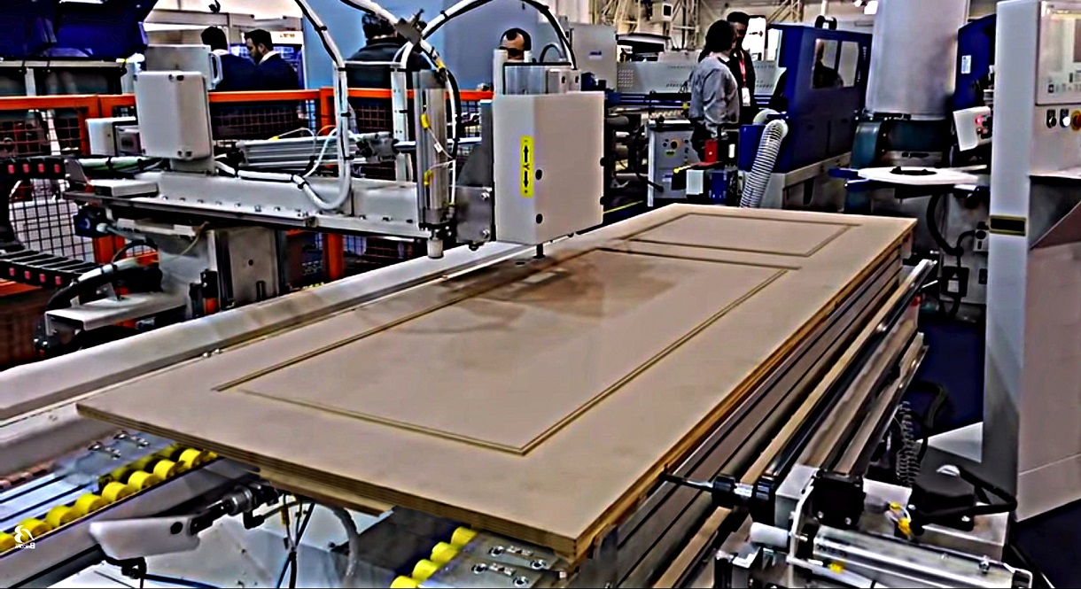 Puertas blancas rústicas de mdf macizo