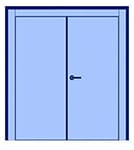 2060 x 1700 mm (Hoja 2030 x 725 + 725 mm)