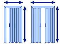 Puerta Plegable 245 cm Alto PVC Berna