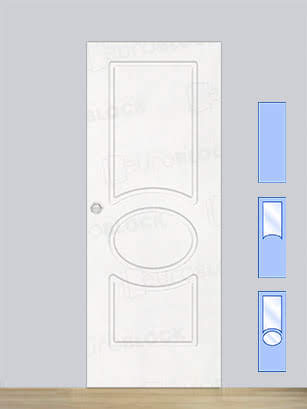 Puerta Corredera de Interior Lacada Blanca P620