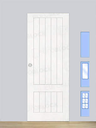 Puerta Corredera de Interior Lacada Blanca PL-201-R