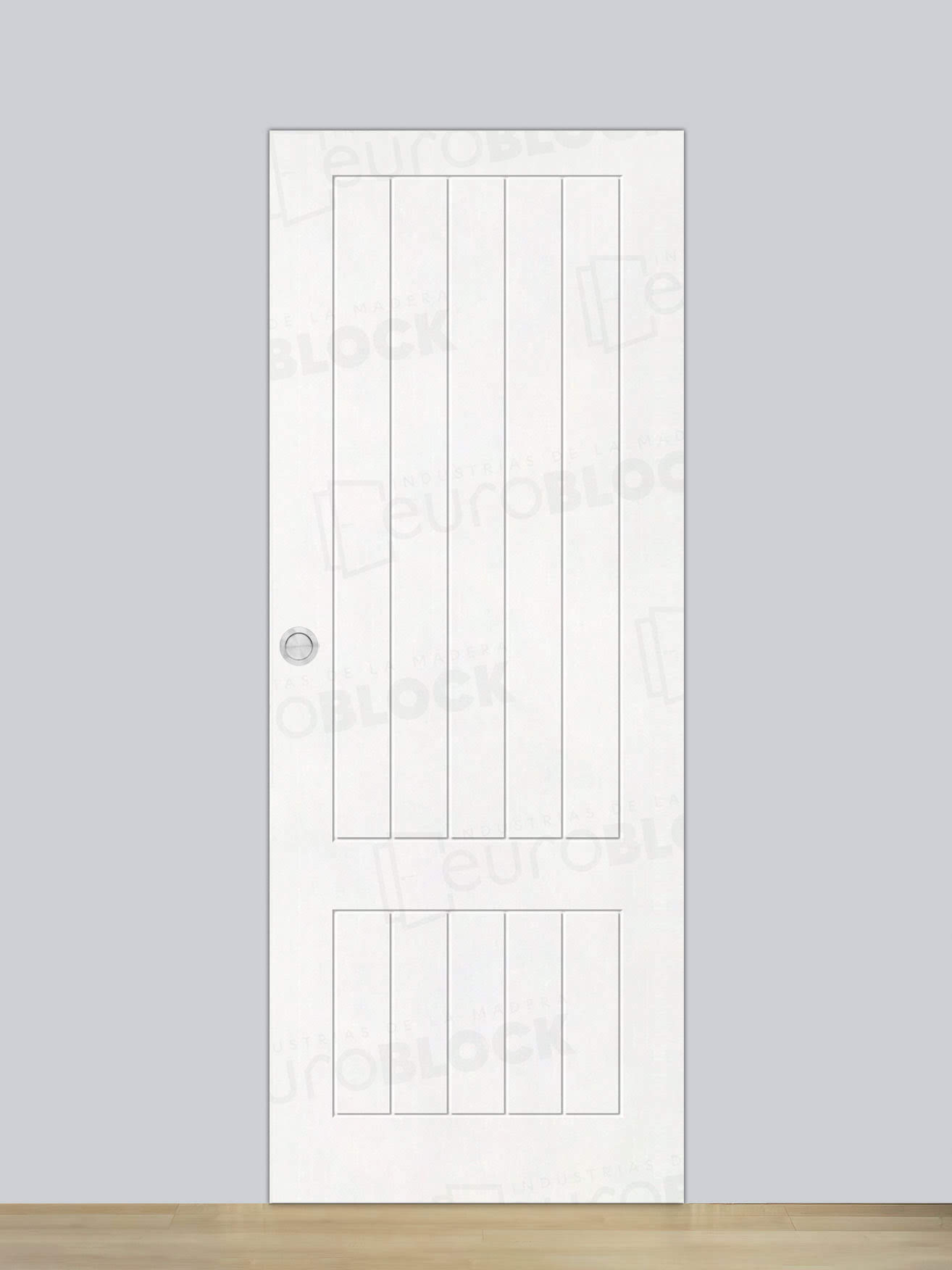 Puerta Corredera de Interior Lacada Blanca PL-201-R
