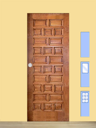 Puerta Corredera de Interior de Madera Castellana