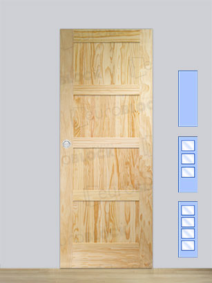 Puerta Corredera de Interior de Madera PM-3170