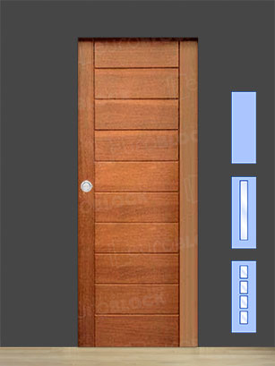 Puerta Corredera de Interior de Madera PM-5020 Roble