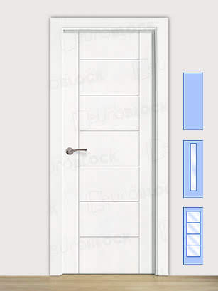 Puerta Block de Interior Lacada Blanca Altares