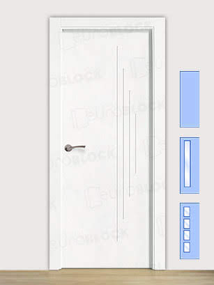 Puerta Interior 2 rayas horizontales y verticales Modelo REF. 104