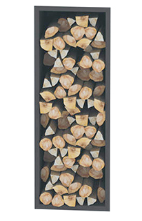 Leñero 376 Empotrable Silueta Negro de Bronpi