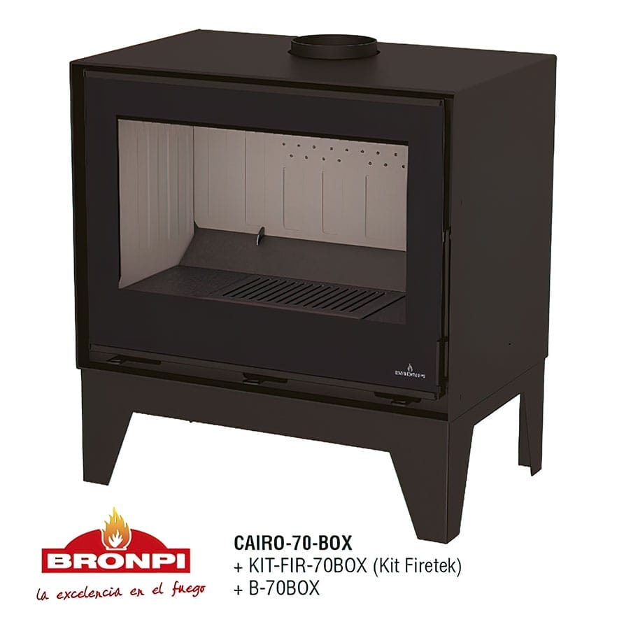 Estufa de Leña Insertable Cairo 70 Box de Bronpi