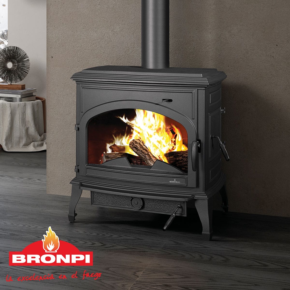 Estufa de Leña Tradicional Etna de Bronpi