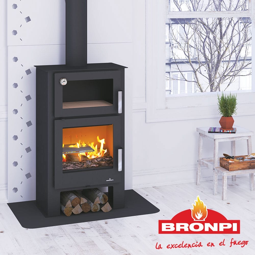 Estufa de Leña Tradicional Gijón H de Bronpi