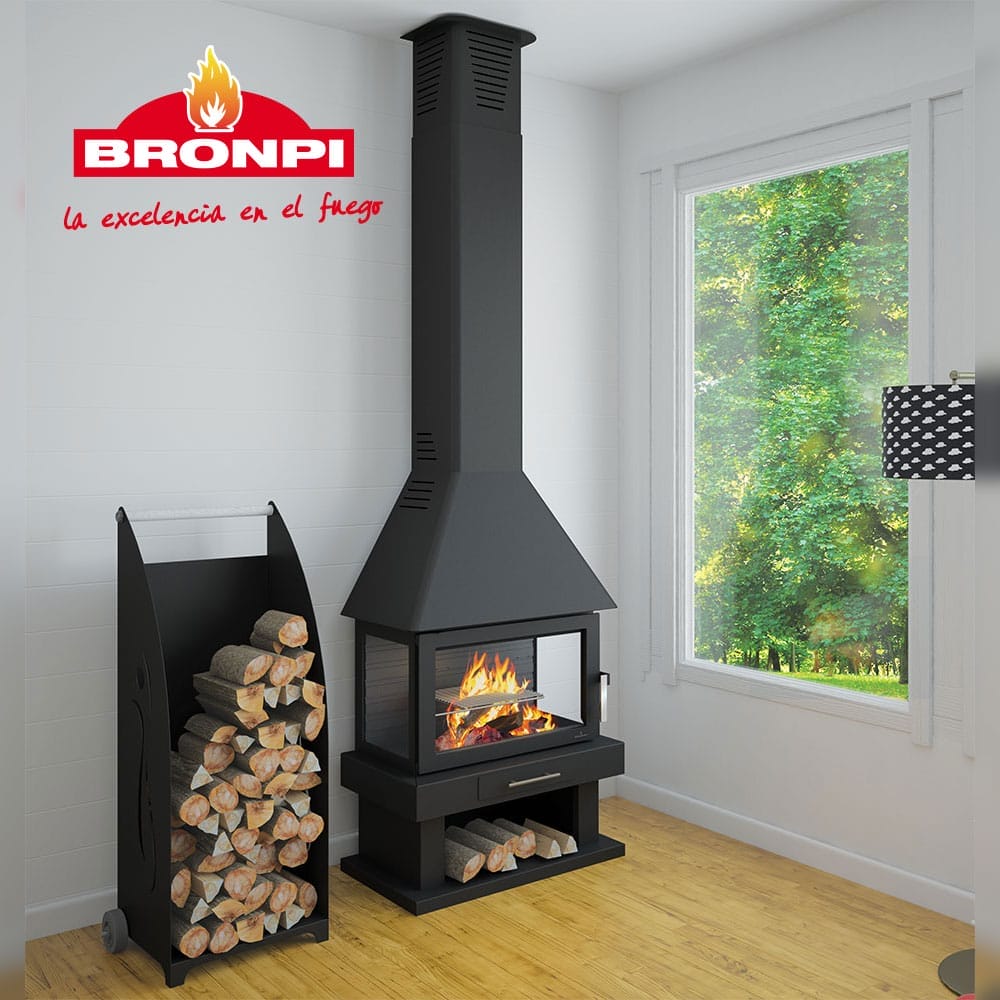 Estufa de Leña Chimenea Huesca de Bronpi