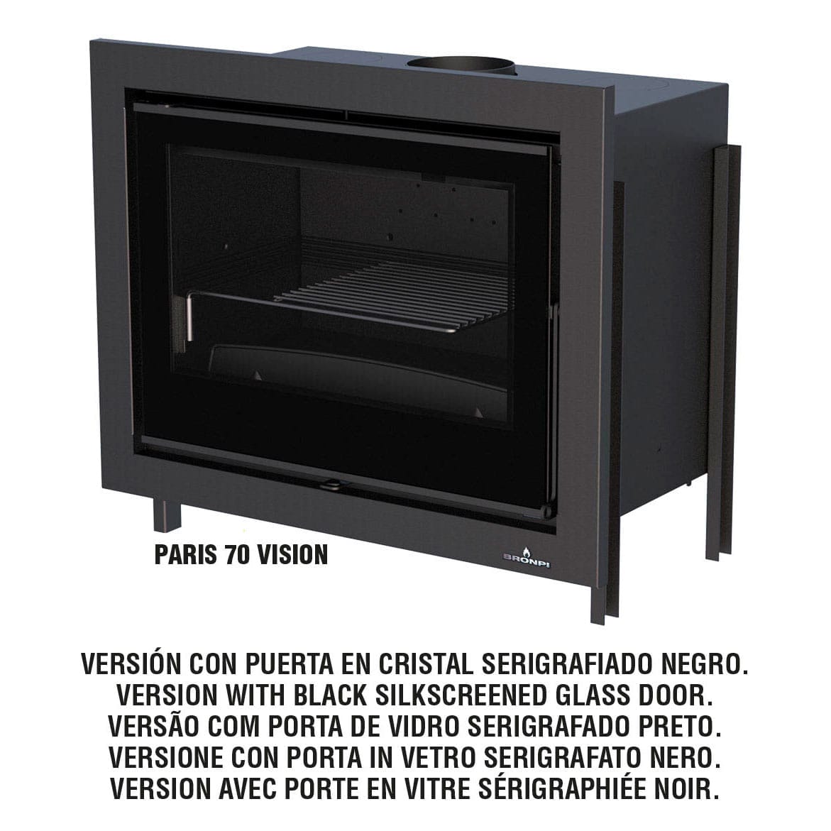 Estufa de Leña Insertable Paris 70 de Bronpi