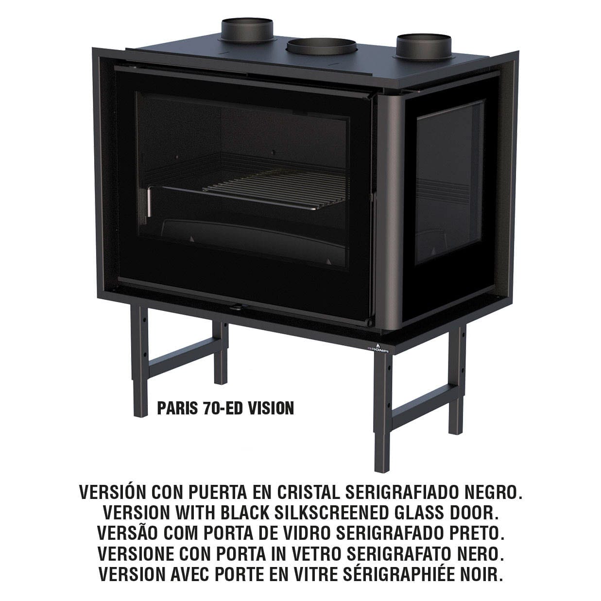 Estufa de Leña Insertable Paris 70 E de Bronpi