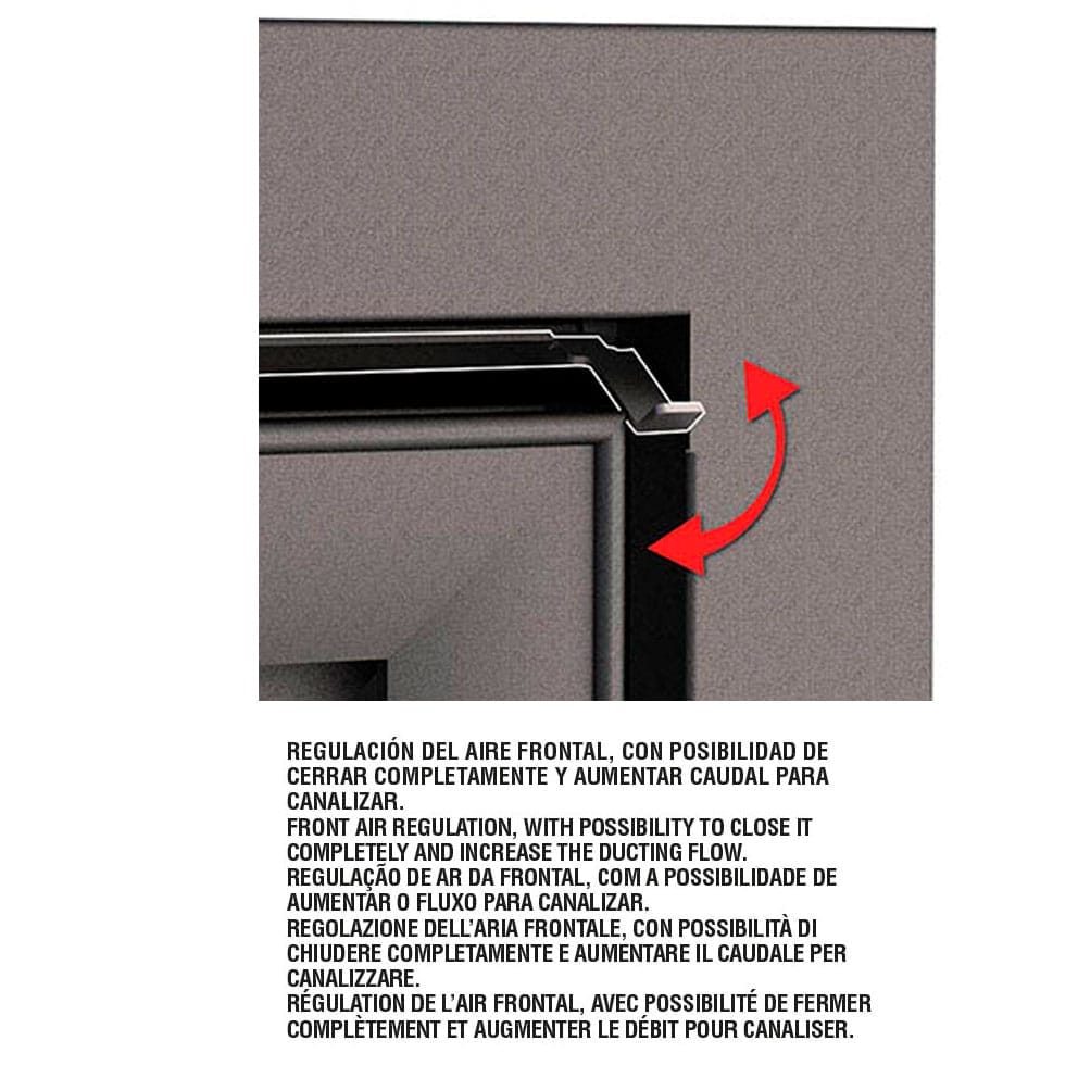 Estufa de Leña Insertable Paris 90 3C de Bronpi
