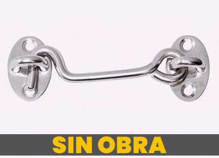 Pestillo Inox Puerta Corredera Sin Obra