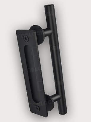 Tirador Negro Barra/Oculto para Puerta Corredera T-80-1