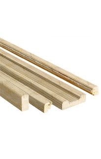 Kit de Carpintería Pino Macizo en Crudo para Puertas Correderas (Madera sin barnizar)