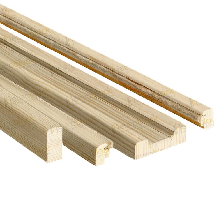 Kit de Carpintería Pino Macizo en Crudo para Puertas Correderas (Madera sin barnizar)