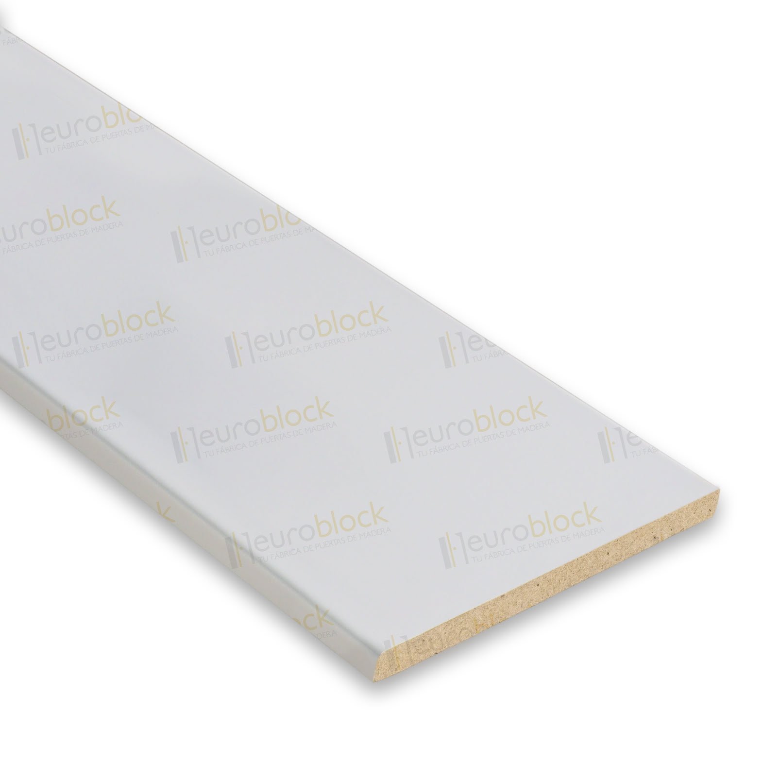 Kit 10 Tiras Tapeta Blanca Laminada MDF