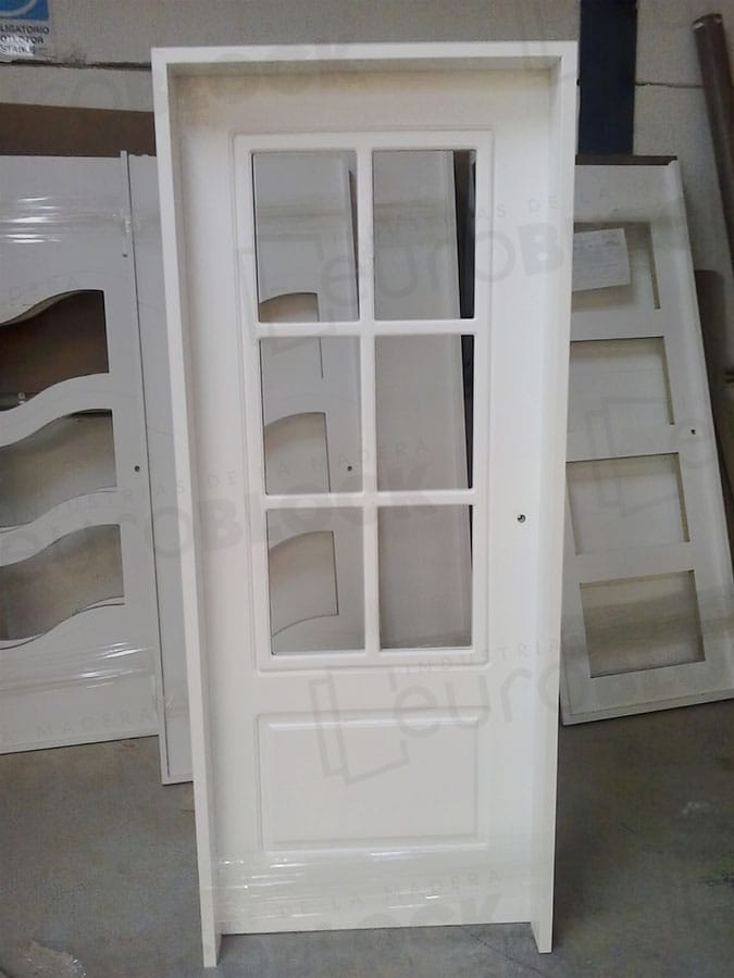 Puerta Block de Interior Lacada Blanca P-12
