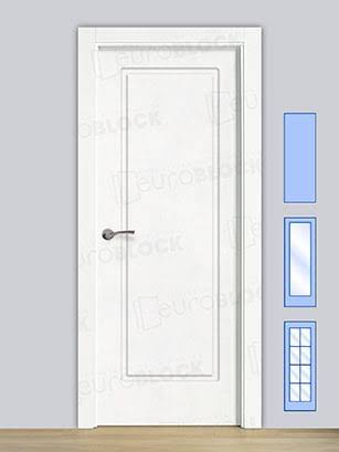 Puerta Block de Interior Lacada Blanca P-11