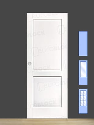 Puerta Corredera de Interior de Madera Alegría Lacada en Blanco