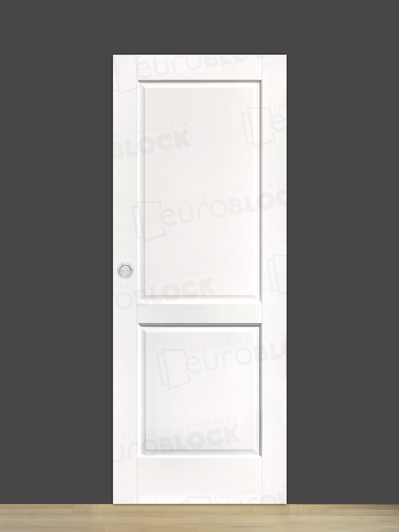 Puerta Corredera de Interior de Madera Alegría Lacada en Blanco