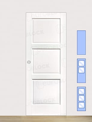 Puerta Corredera de Interior de Madera Amanecer Lacada en Blanco