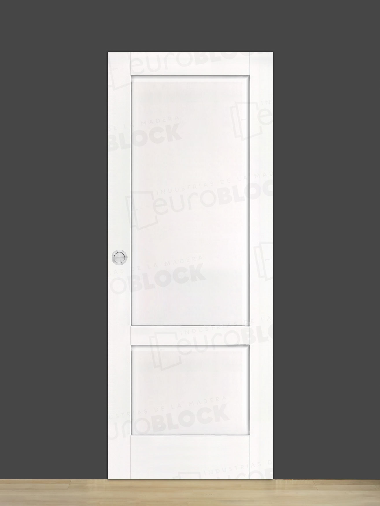 Puerta Corredera de Interior de Madera Carranza Lacada en Blanco