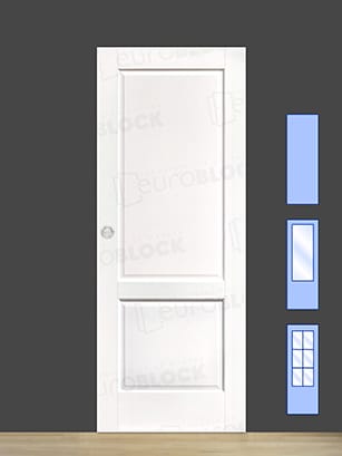 Puerta Corredera de Interior de Madera Galante Lacada en Blanco