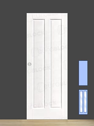 Puerta Corredera de Interior de Madera León Lacada en Blanco
