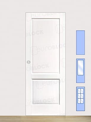 Puerta Corredera de Interior de Madera Pegaso Lacada en Blanco
