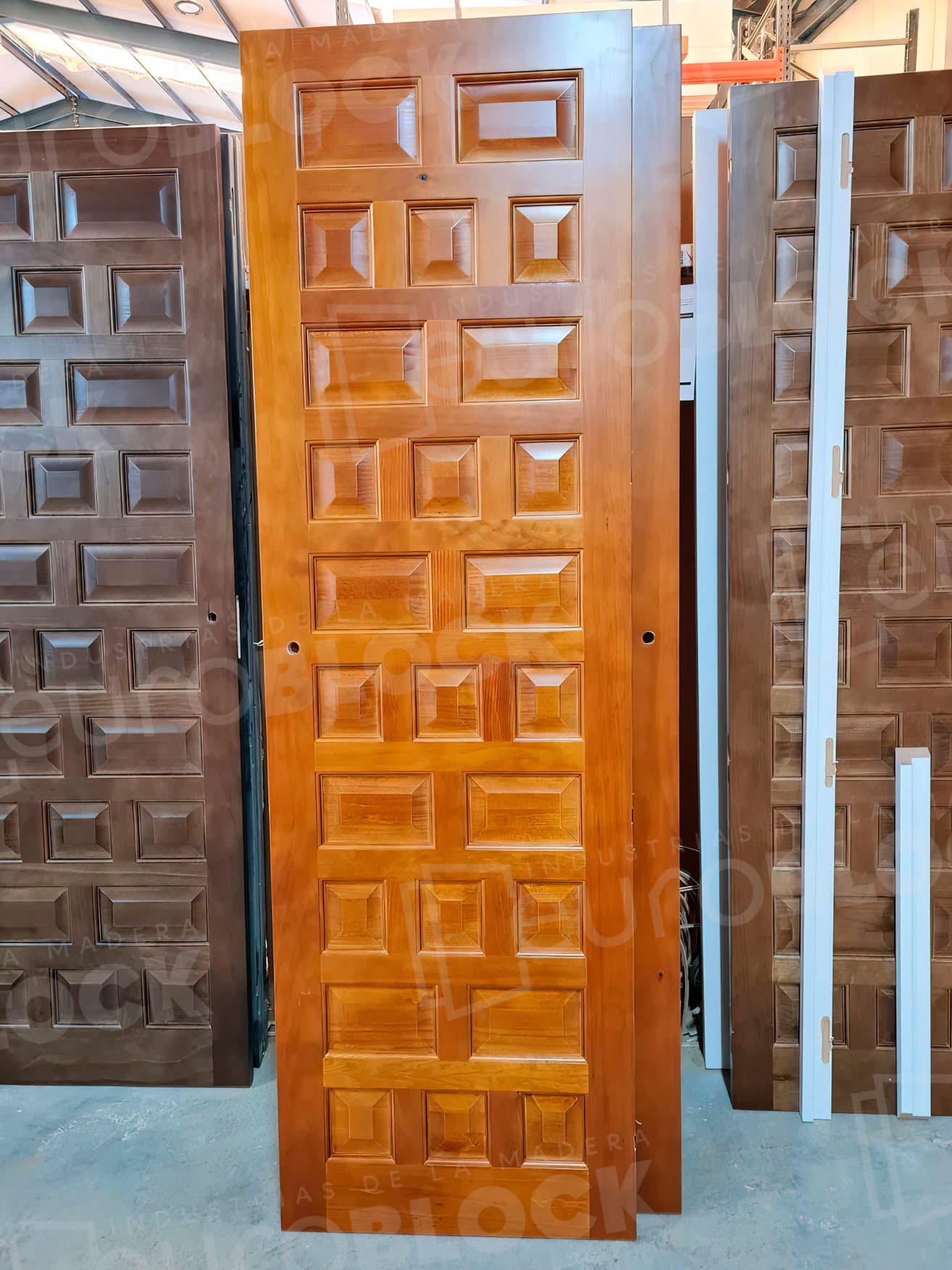 Puerta Corredera de Interior de Madera Castellana Lacada en Blanco