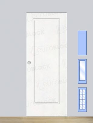 Puerta Corredera de Interior Lacada Blanca P-11