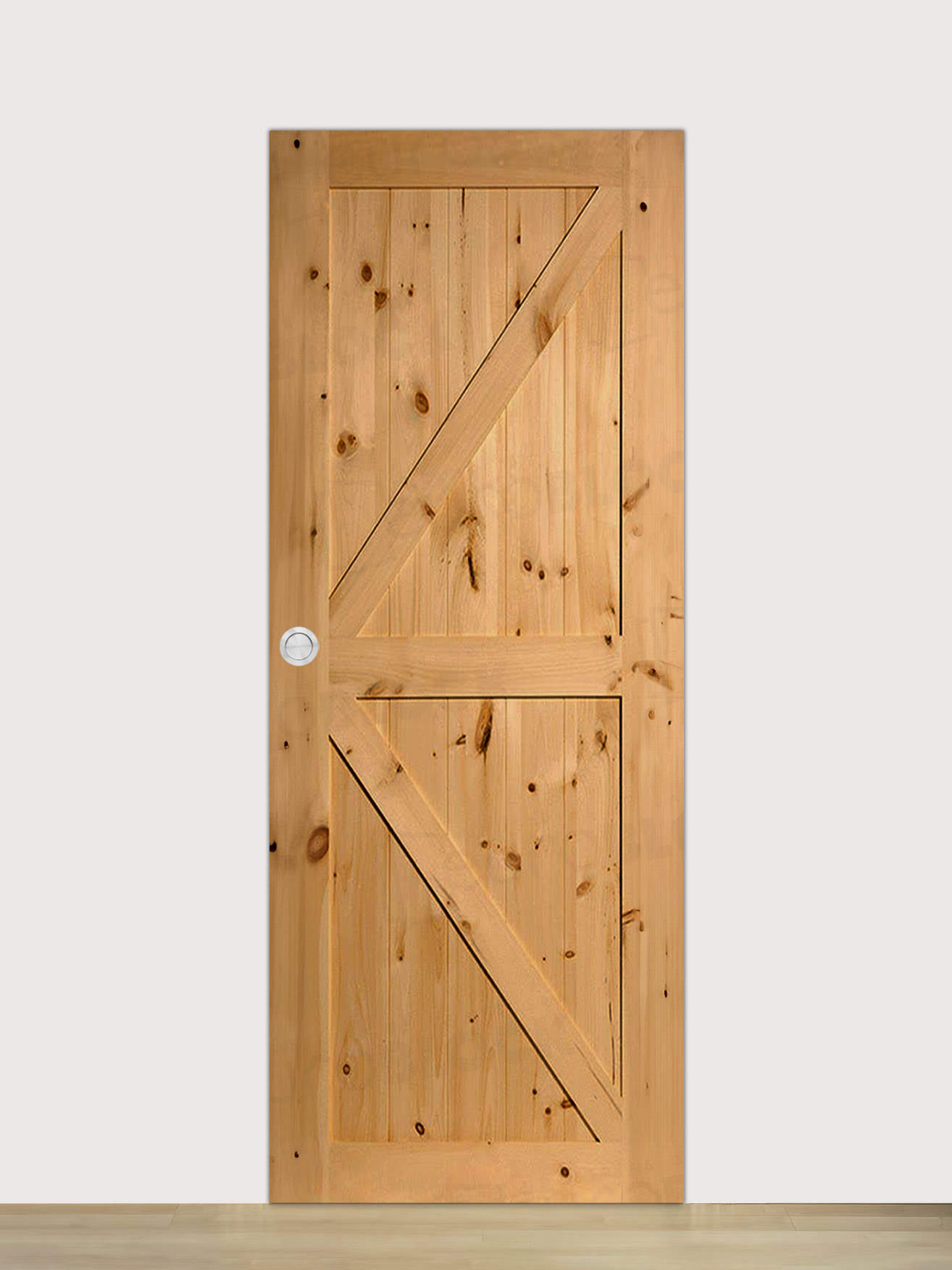 Puerta Corredera de Interior de Madera GR001 Teñida
