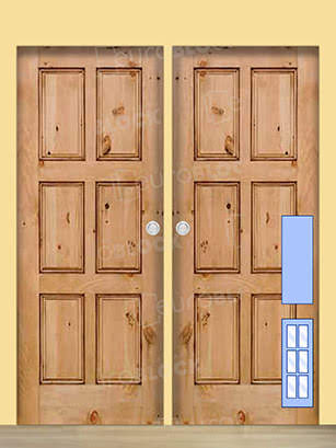 ▷ Puertas de interior de madera correderas